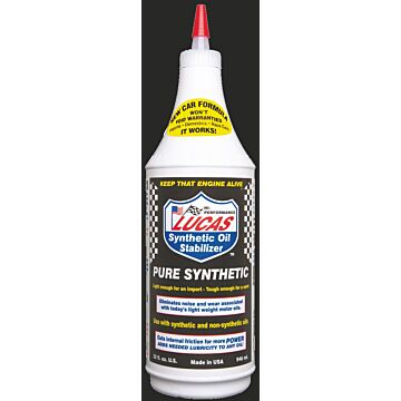 Lucas Oil Products Inc Lucas Oil Products 10130 1 qt Liquid Clear Pure Synthetic Oil Stabilizer