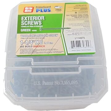 Grip-Rite Deck Screw 1-1/4" 5lb PG Green