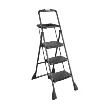 Cosco TriStepPlus Tubular Steel Platform Ladder with 225 Lb. Load Capacity Type II Ladder Rating