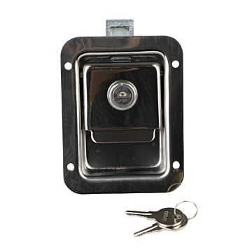 Buyers 4-3/4 in 3.63 in SS Junior Single Point Locking Paddle Latch