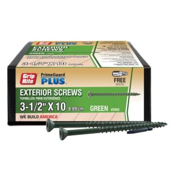 Grip-Rite T25 Star Deck Screw (Green - 1 lb) #10 x 3-1/2 in.