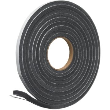 Do it 1/2 In. W x 3/8 In. T. x 17 Ft. L Charcoal Poly Foam Weatherstrip Tape