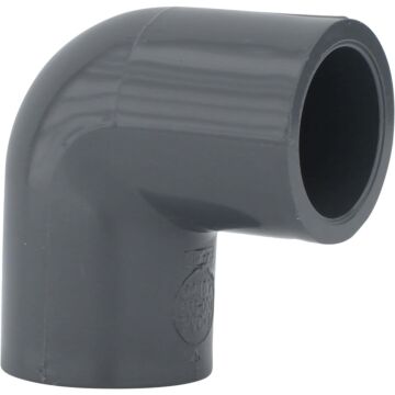 Charlotte Pipe 3/4 In. Slip x Slip Schedule 80 90 Deg. PVC Elbow (1/4 Bend)