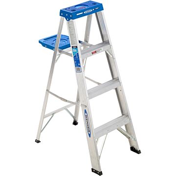 Werner Type I Aluminum Step Ladder - 4 ft
