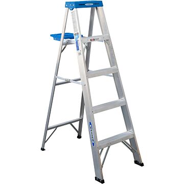 Werner Type I Aluminum Step Ladder - 5 ft