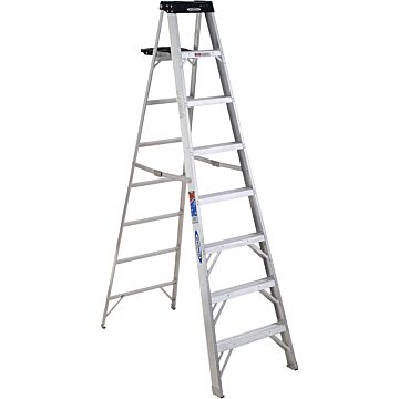 Werner Type IA Aluminum Step Ladder - 8 ft