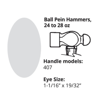 LINK HANDLES 16" Handle - Ball Pein Machini