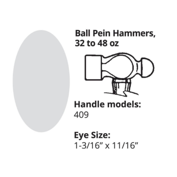 LINK HANDLES 18" Handle Ball Pein Machinist