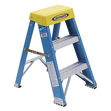 Werner Type I Fiberglass Step Stool - 2 ft