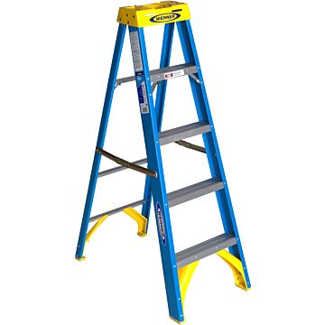 Werner Type I Fiberglass Step Ladder - 5 ft