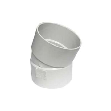 Canplas 6 in Hub PVC Pipe Elbow