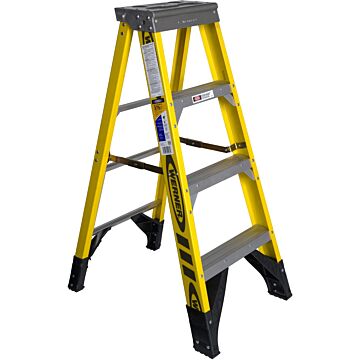 Werner Type IAA Fiberglass Step Ladder - 4 ft
