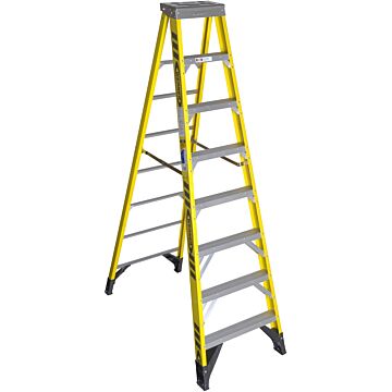 Werner Type IAA Fiberglass Step Ladder - 8 ft