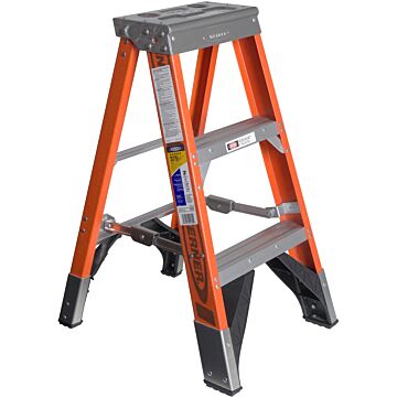 Werner Type IAA Fiberglass Step Ladder - 3 ft