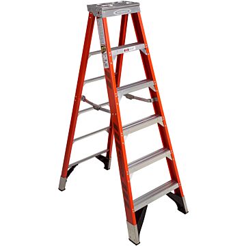Werner Type IAA Fiberglass Step Ladder - 6 ft