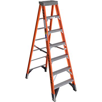 Werner Type IAA Fiberglass Step Ladder - 7 ft