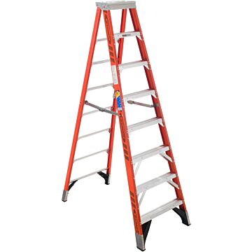 Werner Type IAA Fiberglass Step Ladder - 8 ft