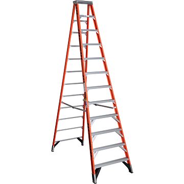 Werner Type IAA Fiberglass Step Ladder - 12 ft