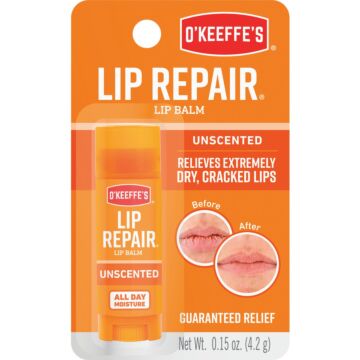 O'Keeffe's Original Unflavored Lip Repair, 0.15 Oz.