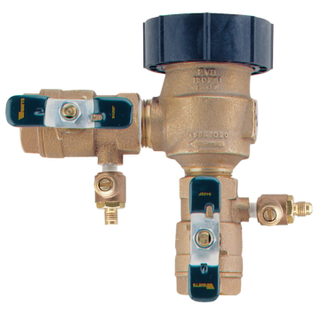 Watts 1 In Lead Free Anti-Siphon Pressure Vacuum Breaker Backflow Preventer, Quarter Turn Shutoff, Tee Handles