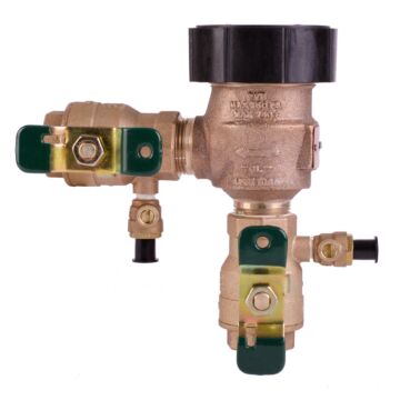 Watts 1 In Lead Free Anti-Siphon Pressure Vacuum Breaker Backflow Preventer, Quarter Turn Shutoff, Tee Handles