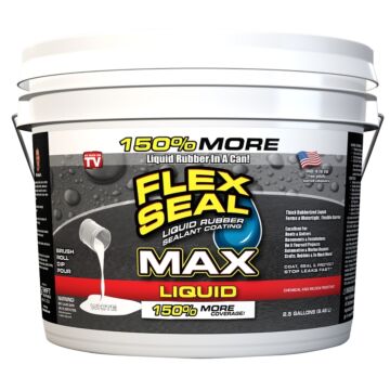 Flex Seal Liquid MAX Rubberized Coating (White) 2.5 gal