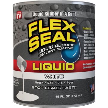 Flex Seal Liquid Rubber Sealant (White) 1 gal