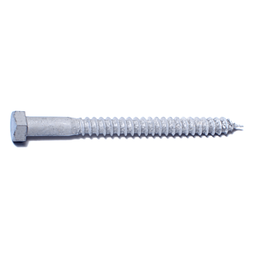 3/8" x 4-1/2" Hex Head, Lag Screw, Galvanized 