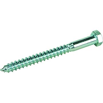 3/8" x 4" Hex Head, Lag Screw, Zinc 
