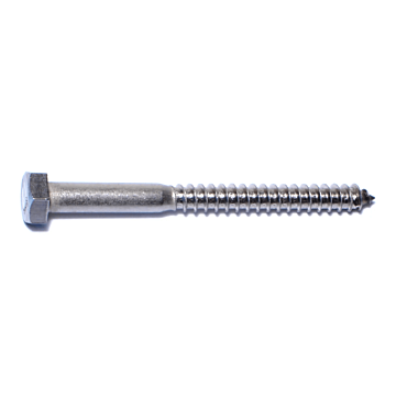 5/16" x 3-1/2" Hex Head, Lag Screw, Stainless Steel 
