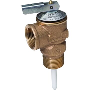 EZ-FLO 3 in 150 psi Bronze T and P Relief Valve