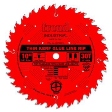 Freud Tools Industrial Thin Kerf Glue Line Ripping Blade - 10 in.
