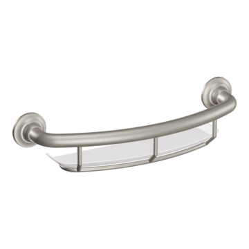 Moen Grab Bar with Shelf (Brushed Nickel) 16 in.