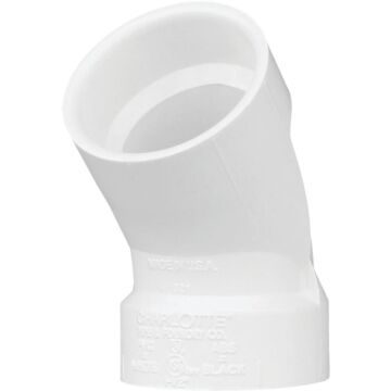 Charlotte Pipe PVC 45 deg Sanitary Elbow - 1-1/2 in.