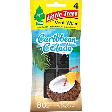 Little Trees Caribbean Colada Air Freshener Vent Wrap