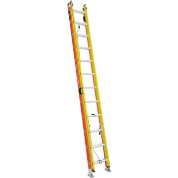 Werner Type IA Fiberglass GLIDESAFE™ Tri-Rung Extension Ladder - 24 ft