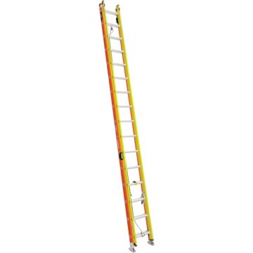 Werner Type IA Fiberglass GLIDESAFE™ Tri-Rung Extension Ladder - 32 ft