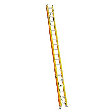 Werner Type IA Fiberglass GLIDESAFE™ Tri-Rung Extension Ladder - 40 ft
