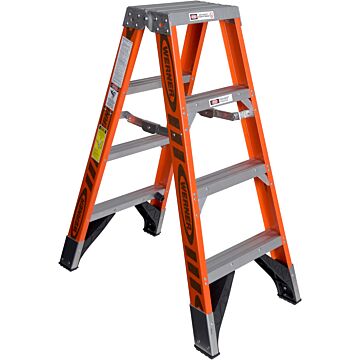 Werner Type IAA Fiberglass Twin Ladder - 4 ft
