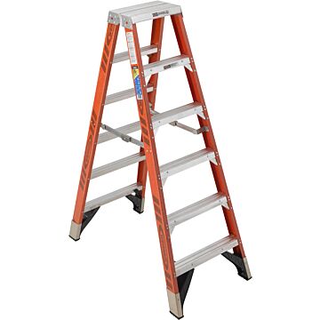 Werner Type IAA Fiberglass Twin Ladder - 6 ft