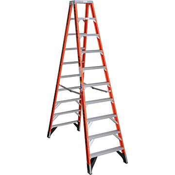Werner Type IAA Fiberglass Twin Ladder - 10 ft