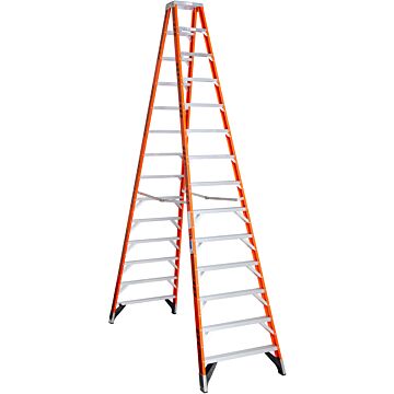 Werner Type IA Fiberglass Twin Ladder - 14 ft