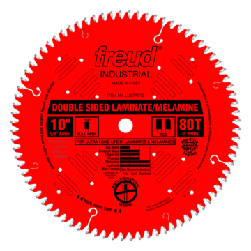 Freud Tools Double-Sided Laminate/Melamine Blade - 10 in.