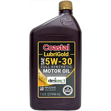 Warren Oil Coastal Lubrigold Full Synthetic 5W30 Quart