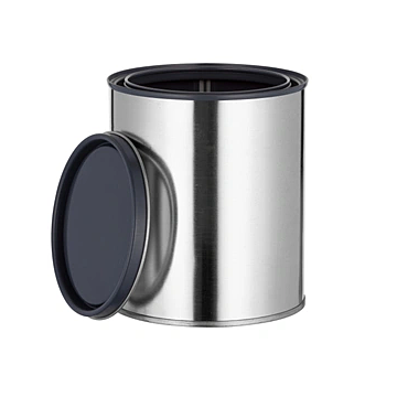 Metal Empty Lined Quart Can with Lid