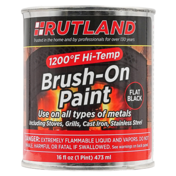 Rutland 16 oz Liquid Black Stove Paint