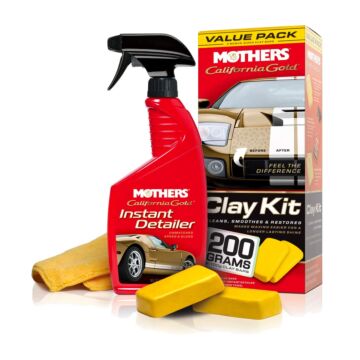 MOTHERS® Solid Odorless Yellow 3-Clay Bars Complete Kit