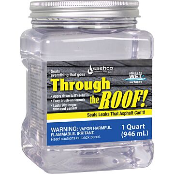 Sashco Through the Roof! Clear Cement & Patching Sealant - 1 Quart