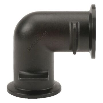 Banjo 2" Standard Port Flange 90deg Elbow, Poly