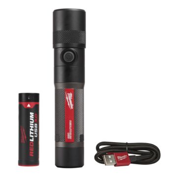 Milwaukee REDLITHIUM™ USB 1100L Twist Focus Flashlight